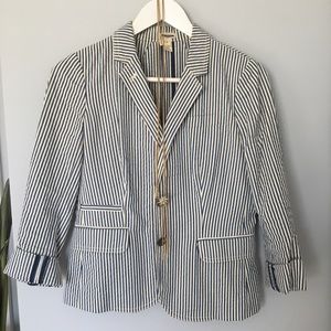 ⚡️J Crew sear-sucker blazer